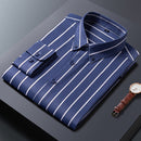 Business Casual Slim-fitting Striped Printed Shirt Men