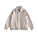 Vintage Leather Jacket for Men – American Casual Loose Fit