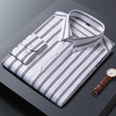 Business Casual Slim-fitting Striped Printed Shirt Men