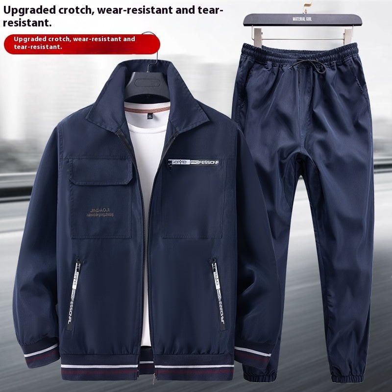 Lightweight Men’s Camo Cargo Suit – Anti-Dirt & Durable Design