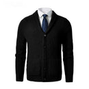 Business Casual Knitted Wool Cardigan For Men