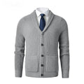 Business Casual Knitted Wool Cardigan For Men