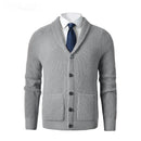 Business Casual Knitted Wool Cardigan For Men